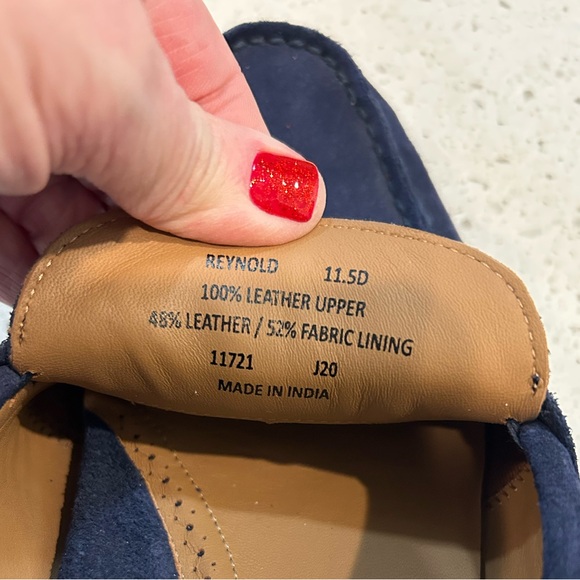 Polo Ralph Lauren Reynold Blue Suede Driver Men’s Size 11.5D - Picture 7 of 10